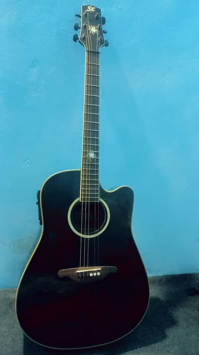 SX Acoustic Guitar with Cover – Used – Good Condition