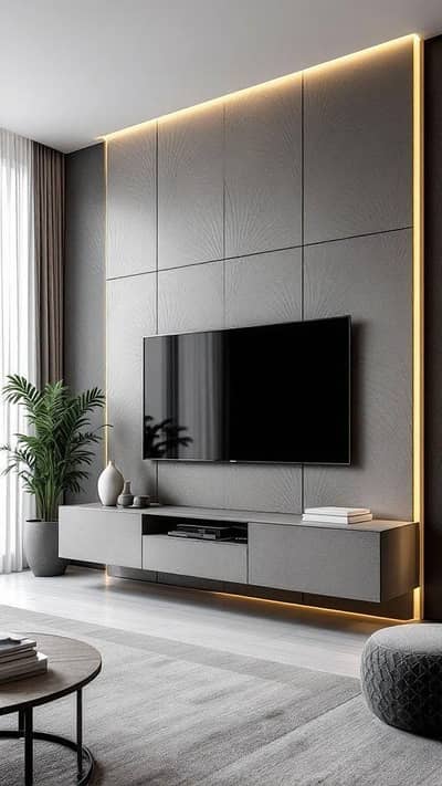 false ceiling/media wall/wall molding/wall paper/wood n vinyleflooring