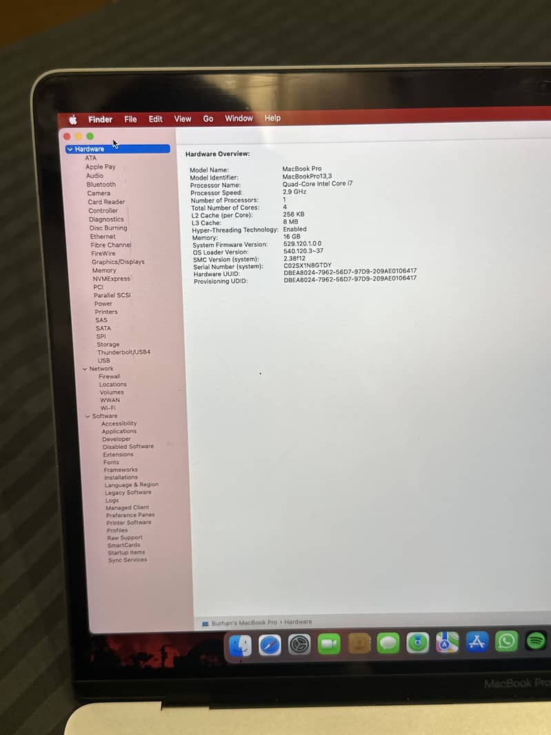 Macbook Pro 2016 15” 2