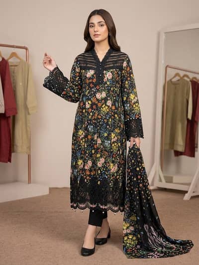 Maria b 3 pc dress stitched fully embellished