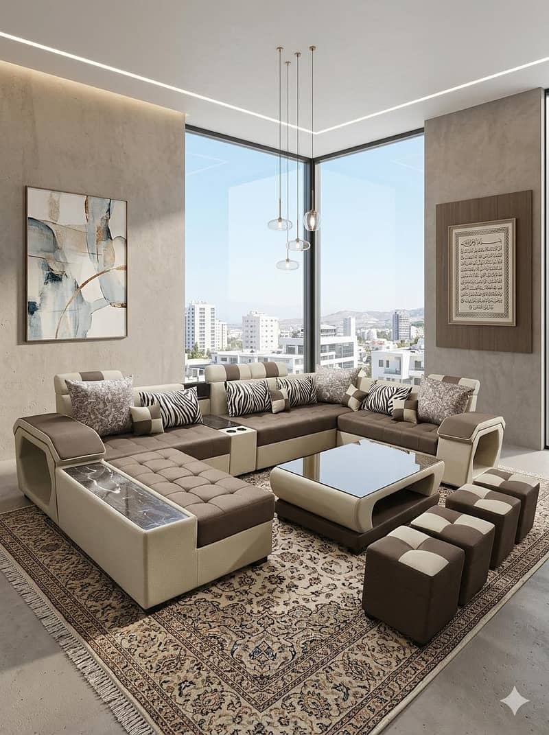 U shape sofa set 1