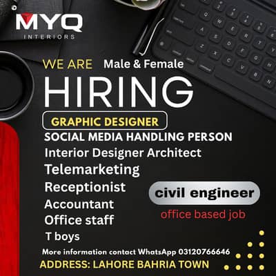 graphic designer social media handling & interior designer architect