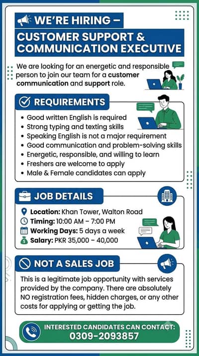 Customer Support & Communication Executive