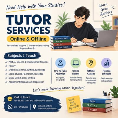 Professional Tutor Services - Online & Offline