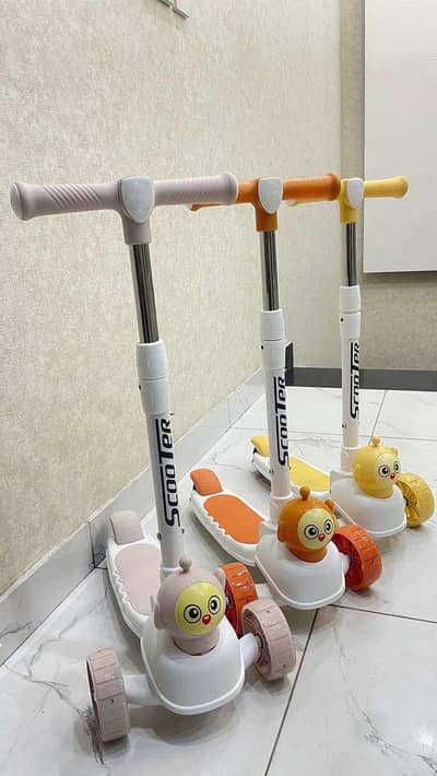 AZADI OFFER! China Imported 3-Wheel LED Kids Scooter