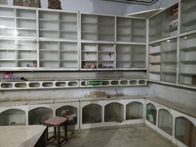 Complete Custom Made Shop Shelves / Display Racks with Glass