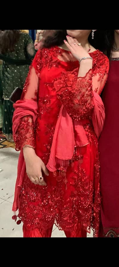 weeding red dress
