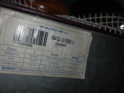 Orient Refrigerator For Sale