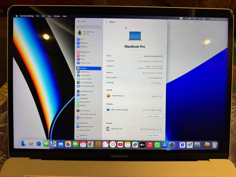Macbook pro 2017 3