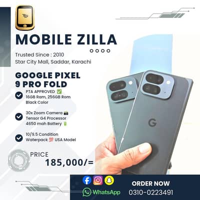 Google Pixel 9 Pro FOLD 16GB 256GB PTA Approved