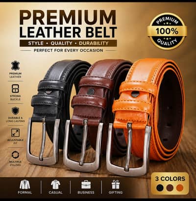 Black Hawk Men’s Leather Belt – Classic Buckle | Smart Business & Cas