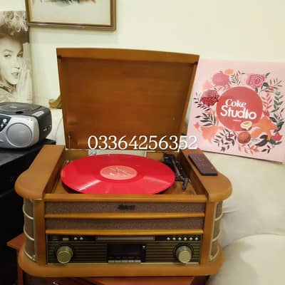 Gramophone Turntable Record Player Antique Decoration