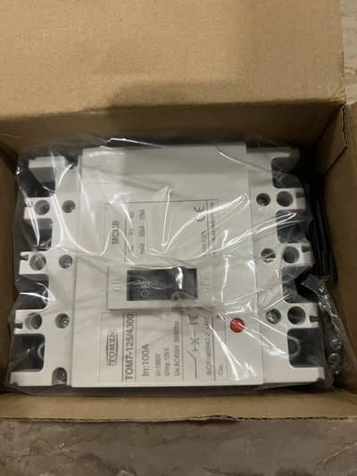 TOMZN 100A 4 Pole MCCB — Brand New, Sealed Box, 35kA