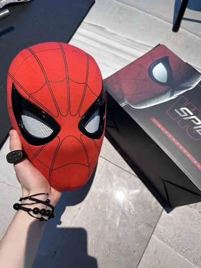 Spider Man Cosplay Head Mask – 1:1 Scale (Life-Size) with Moving Eyes