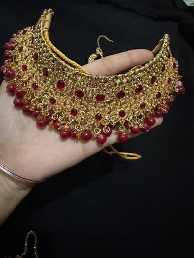 Gold plated antique style  artificial jewelry set
