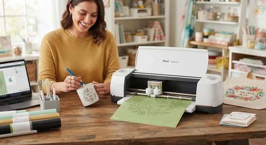 CRICUT EXPLORE 3 ALL IN ONE PRINTER, CUTTING, WRITING, ENGRAVING.