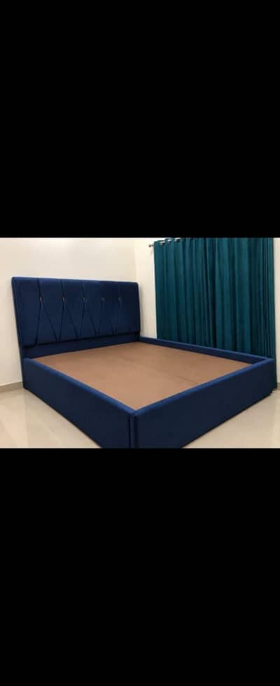 new velvet bed blue colour