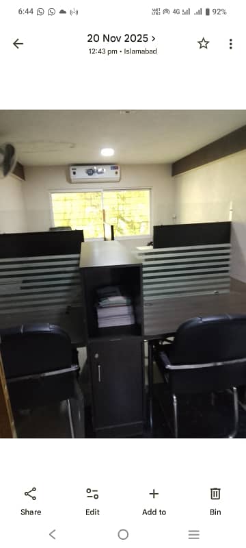 Blue area office 500 square feet jinnah avenue for Rent