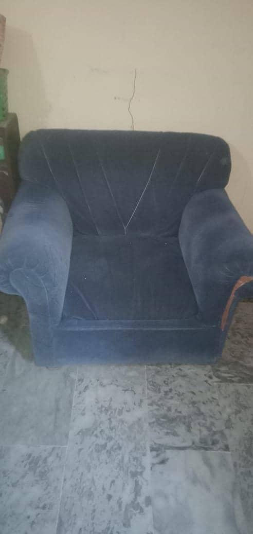 valvet sofa set 4