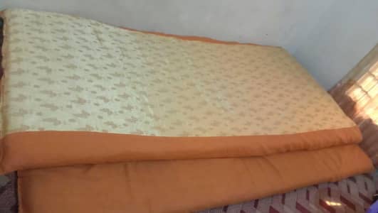 1folded double bed, 2single mattress