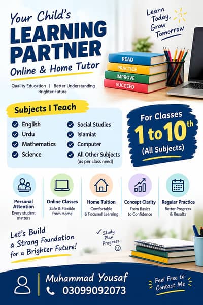 Online and home tutor