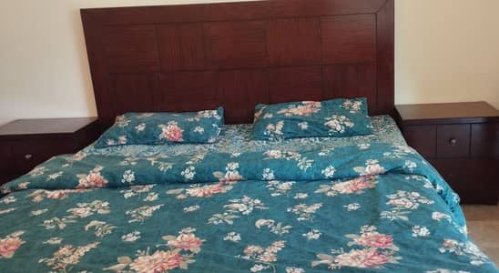 Complete Wooden Bedroom Furniture Set for Sale in Good Condition