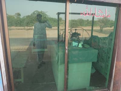 glass and aluminum slide door