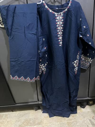 3pc dress with long length