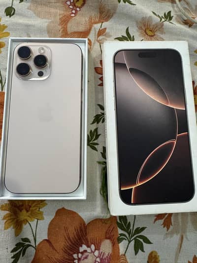 iPhone 16 Pro Max 256GB PTA Approved | Dual SIM | Desert Titanium |