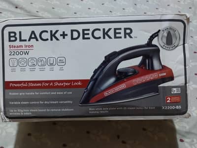 steam iron Black and Decker x2200 -B5