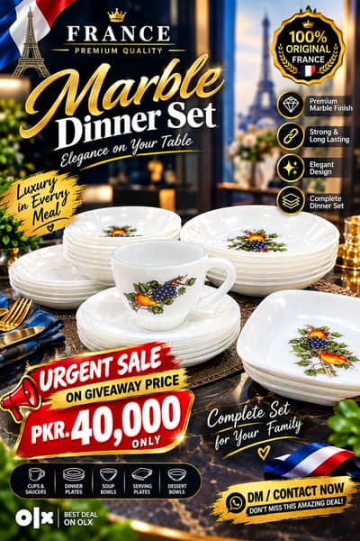 Marble Dinner Set France
