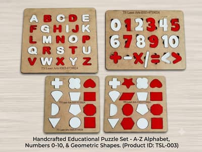 children puzzles game ABC , shapes, mathematics