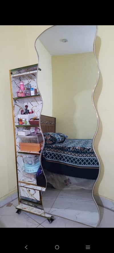 elegant wardrobe like girls makeup organizer and beautiful picture