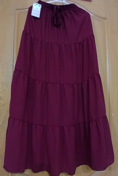 Maroon Ladies Skirt