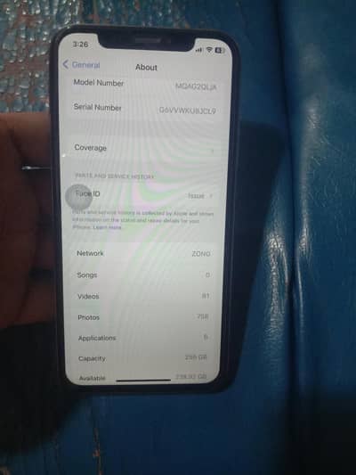Apple iPhone X 256 gb