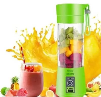 Portable 6-Blade Electric Juicer Blender Bottle - Free Delivery