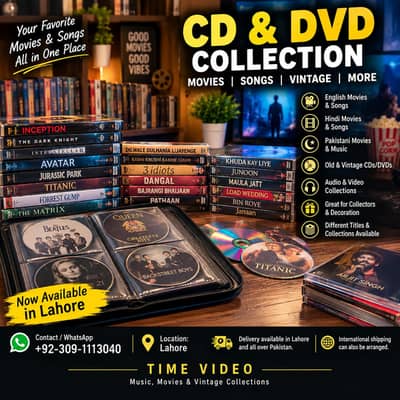 CD DVD Collection | English Hindi Pakistani Movies & Songs , 20pcs