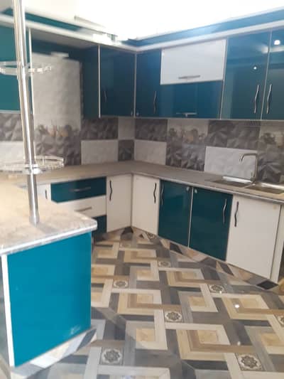 three bed dd first floor portion for rent in johar