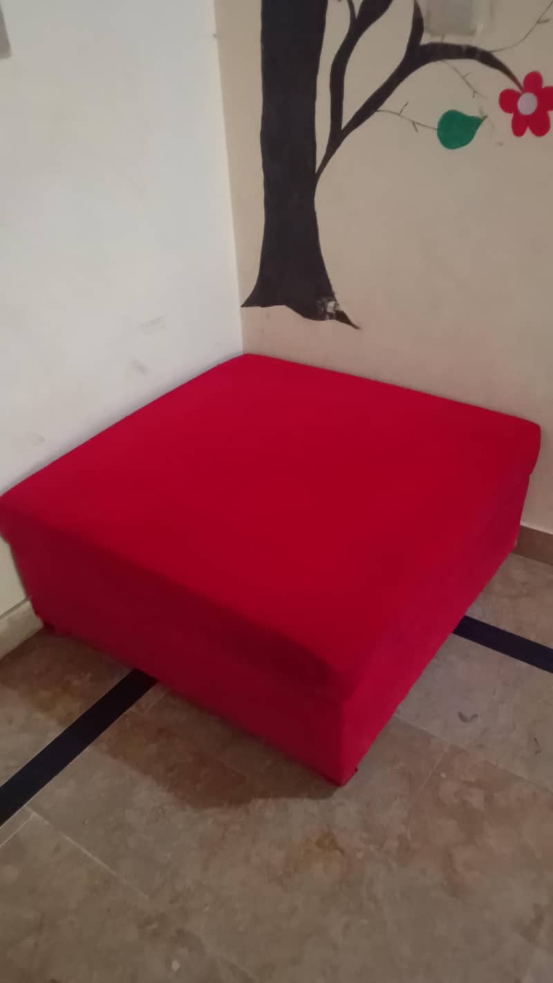 Sofa Set Red Colour 3