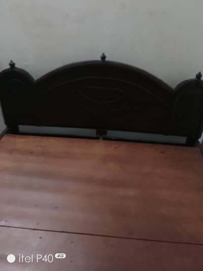 pure wooden bed old design