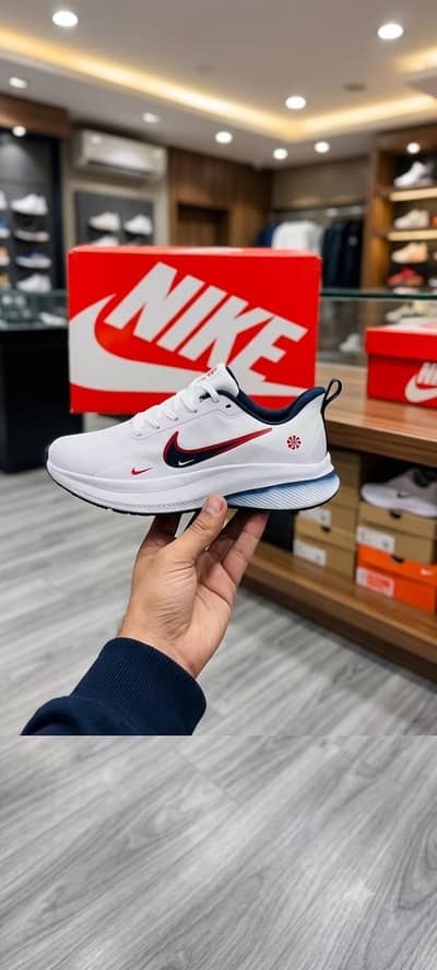 premium Nike style running Laxury white shoes