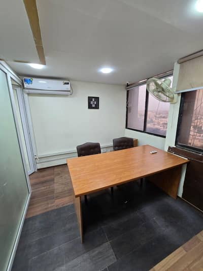 Furnish space oposite TRG shahrah Faisal near Mazaaj Hotel 03368087342