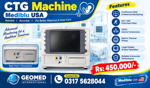 CTG Machine Mediblu| Fetal & Maternal Monitor|CTG Machine For Sale