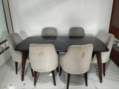 Modern 6-Seater Dining Table Set - Bahria Town Phase 8 Rawalpindi