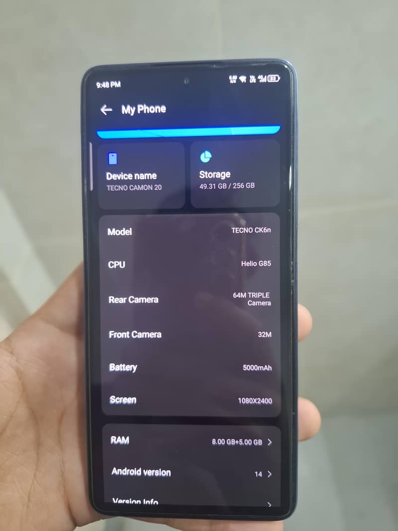Tecno CAMON 20 8