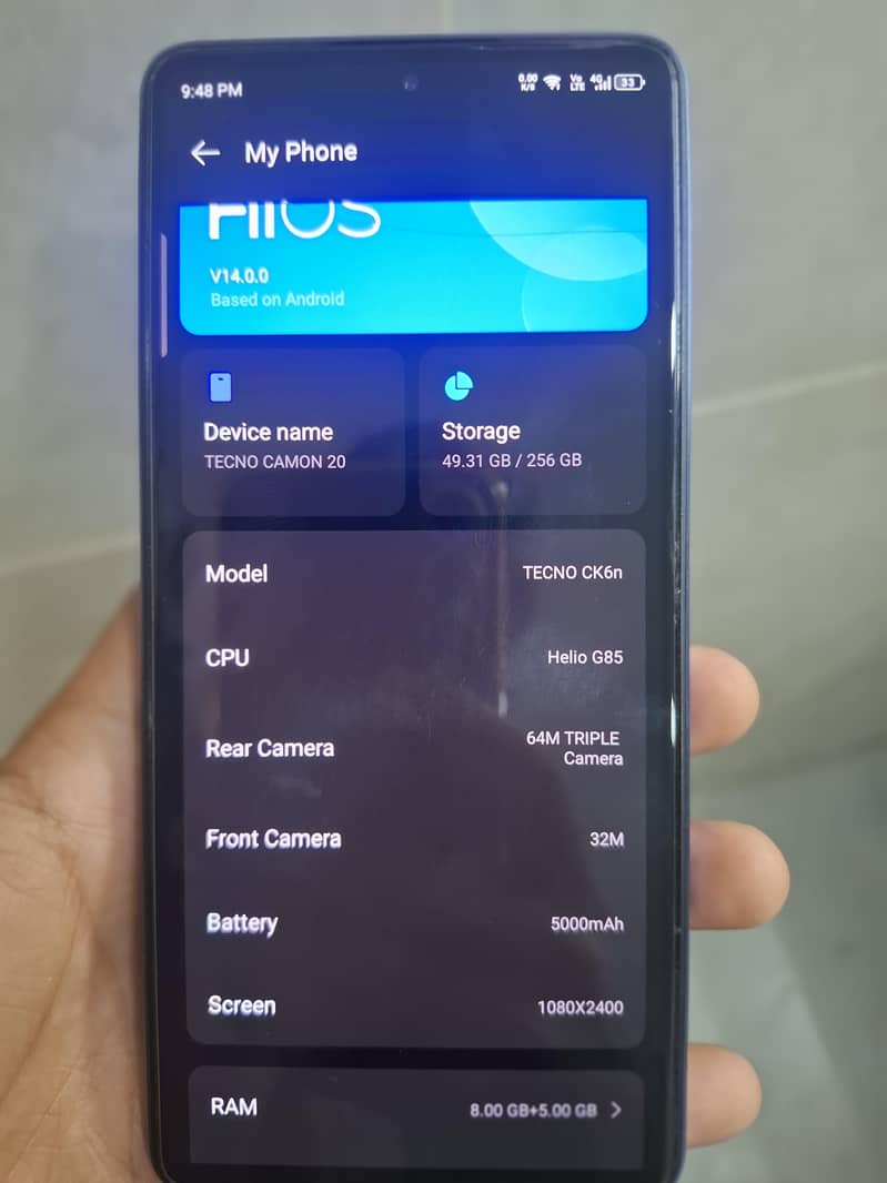 Tecno CAMON 20 9