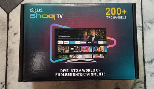 PTCL Shoq Android TV Box (ZTE) – Complete Box & Accessories