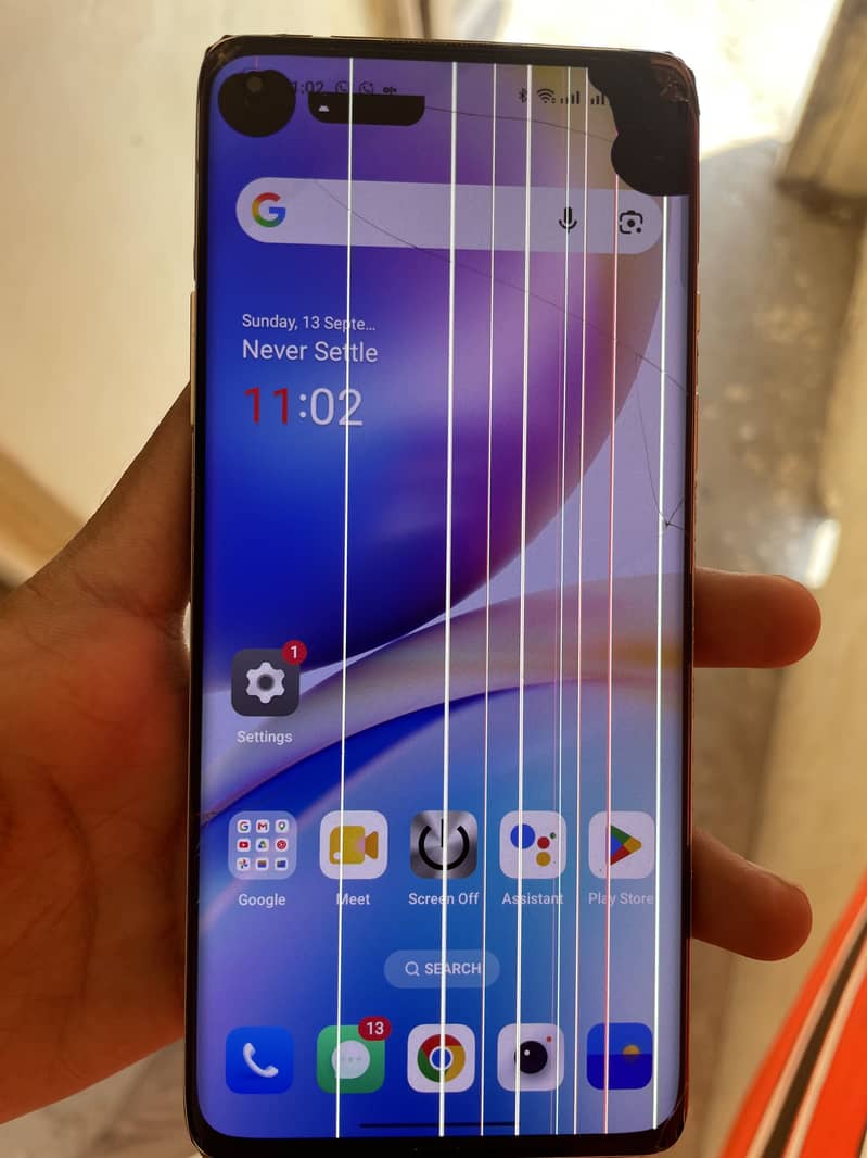 One Plus 8  panel lines exchange 6