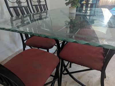 6 seater used dining table