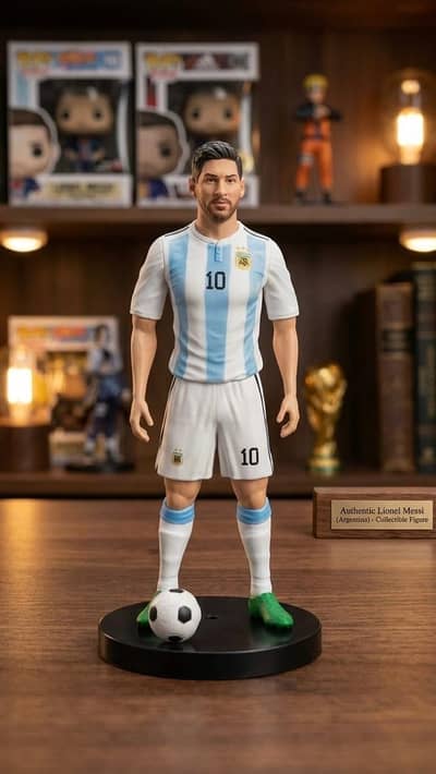 a figure of the greatest player in the history of football Lionelmessi